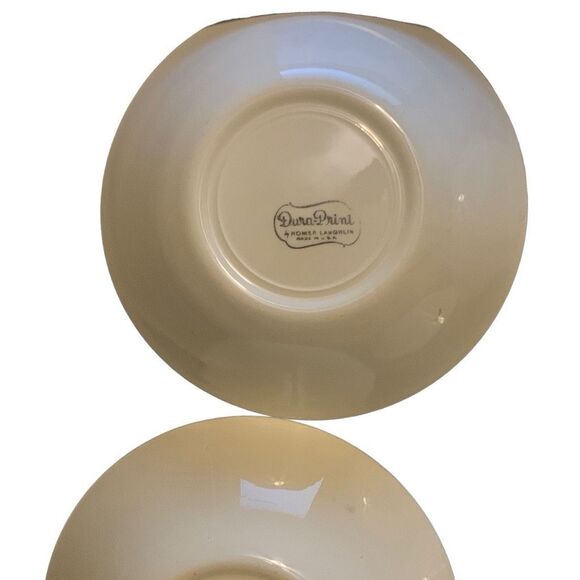 Vintage Homer Laughlin Dura Print Blue Star USA Bowls Lot Set of 4 Classic Style - Picture 12 of 15